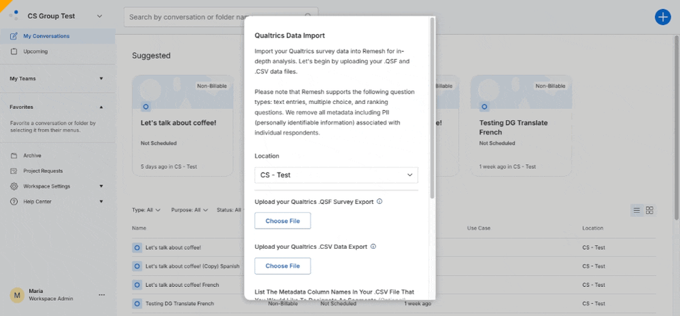 External Data Import