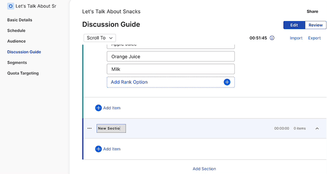 How to program your Discussion Guide 2