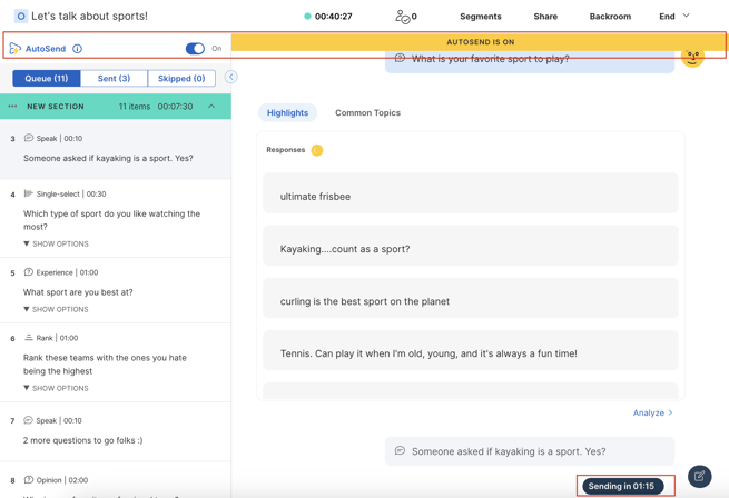 Moderate your Live Conversation with AutoSend 3