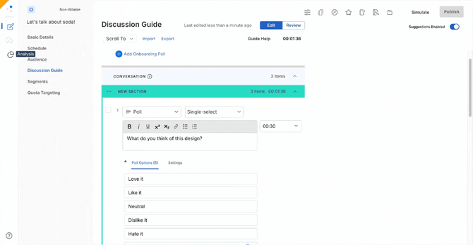 get started poll comparison