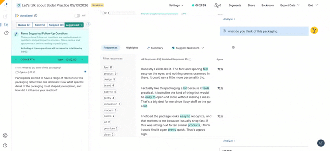 add suggested question