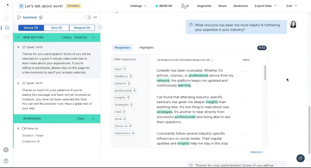 view participant data